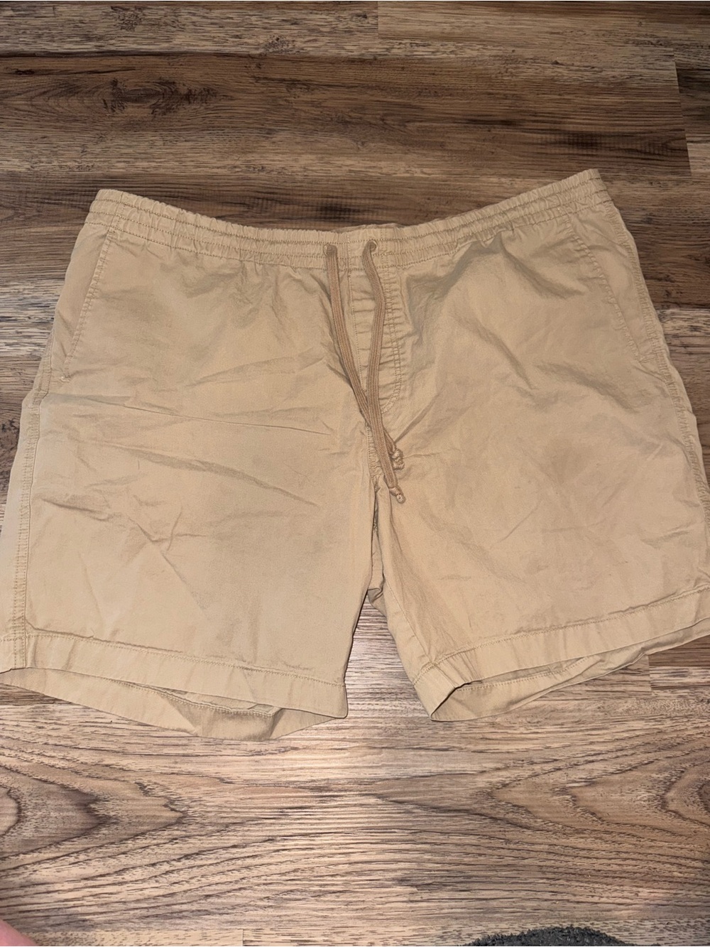 Men's Casual Drawstring Shorts - Tan